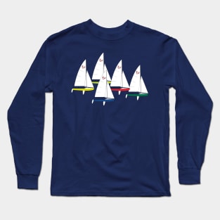 International 505 Sailboats Racing Long Sleeve T-Shirt